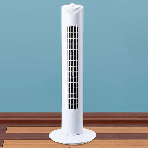 Stolné ventilátory / Stojanové ventilátory EGG Stojaci ventilátor Tower, biela, 3 rýchlosti