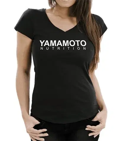 Dámske oblečenie Lady T-Shirt V 145 OE - Yamamoto Active Wear Čierna M
