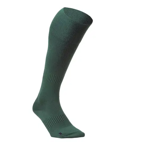 hokej Detské ponožky FH500 na pozemný hokej zelené