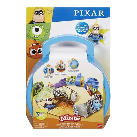 Hračky - rozprávkové figúrky MATTEL - Pixar Mini Svet Herný Set