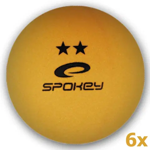 Pingpongové loptičky Loptičky na stolný tenis SPOKEY Skilled - oranžové 6ks
