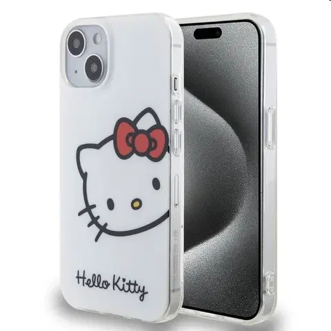 Puzdrá na mobilné telefóny Zadný kryt Hello Kitty IML Head Logo pre Apple iPhone 13, biela 57983116896