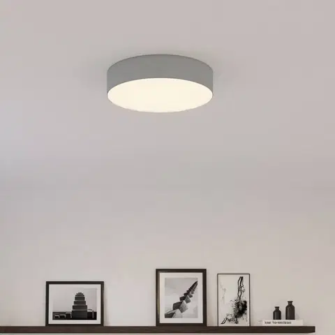 Stropné svietidlá Smartwares Stropné svietidlo Mia, sivé, Ø 50 cm