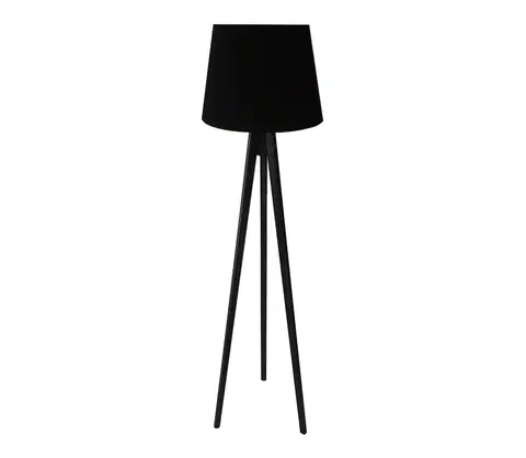 Lampy  Stojacia lampa CONE 1xE27/60W/230V wenge čierna 