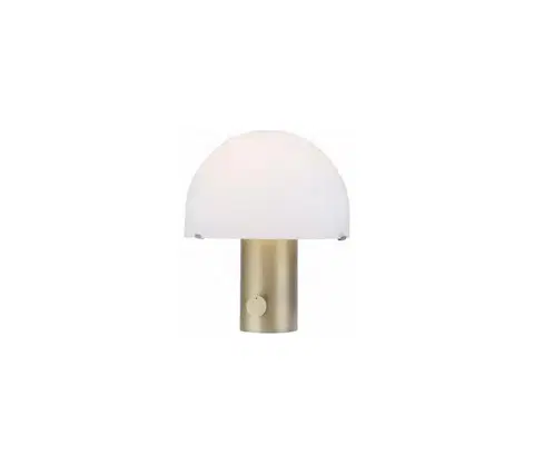 Lampy Leuchten Direkt Leuchten Direkt 14433-60 - Stmievateľná stolná lampa DIPPER 1xE27/10W/230V mosadz 