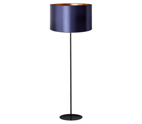 Lampy   - Stojacia lampa CANNES 1xE27/15W/230V 45 cm fialová/medená/čierna 