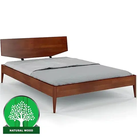 Drevené postele Posteľ drevené Buk Skandica Sund/140x200/orech