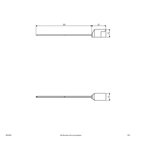 Elektrické materiály EVN Pripojovací kábel pre sériu Bordo, dĺžka: 15 cm