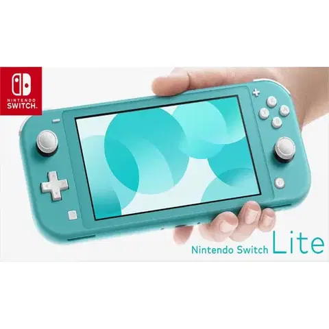 Herné konzoly Nintendo Switch Lite, tyrkysová HDH-S-BAZAA