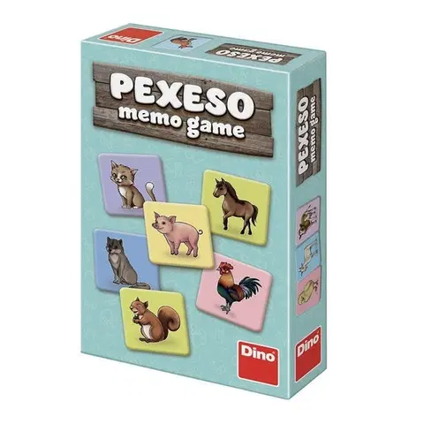 Hračky rodinné spoločenské hry DINOTOYS - Hra Pexeso zvieratká