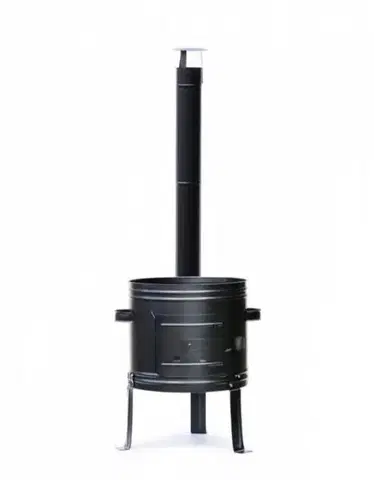 Outdoorové kotlíky Kinekus Kotlina oceľová nízka priemer 42 cm pre 20-25 l kotlík čierna 0,8mm