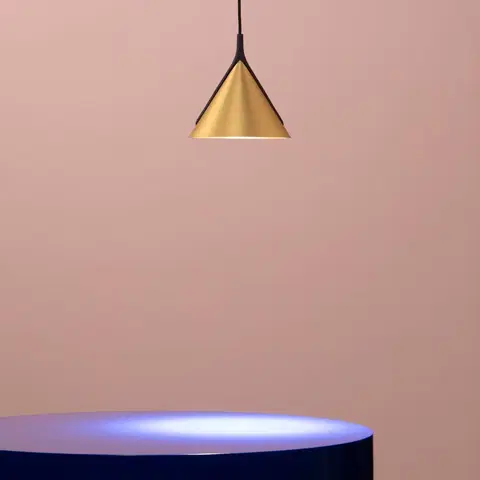 Závesné svietidlá Axo Light Axolight Jewel Mono Pendant čierno-zlatý 2700K 38°