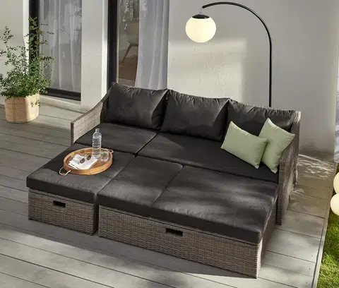 Outdoor Furniture Sets Rozkladacia pohovka »Thore« s úložným priestorom