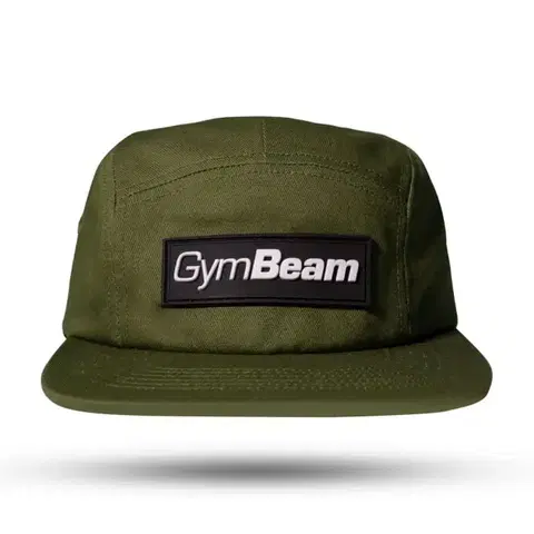 Šiltovky a čiapky GymBeam Šiltovka 5Panel cap Military Green