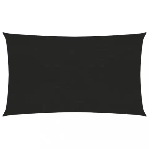 Stínící textilie Tieniaca plachta obdĺžniková HDPE 3,5 x 5 m Dekorhome Čierna
