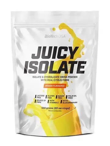 Srvátkový izolát (WPI) Juicy Isolate - Biotech USA 500 g Orange