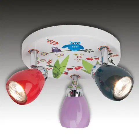 Stropné svietidlá Brilliant Stropné LED svietidlo Birds, 3-plameňové