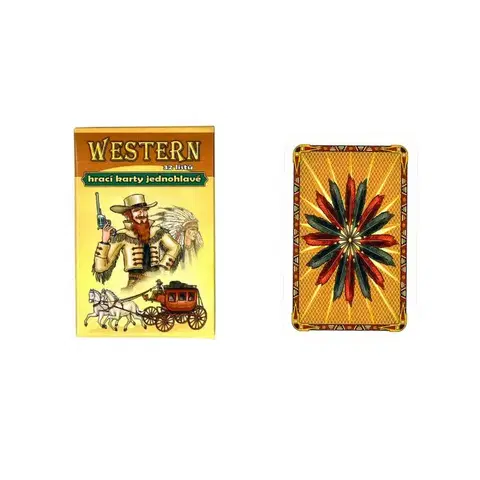 Hračky klasické spoločenské hry MIČÁNEK - Hracie karty Western