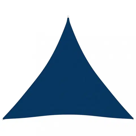 Stínící textilie Tieniaca plachta trojuholníková 4x4x4 m oxfordská látka Dekorhome Modrá