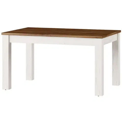 Jedálenské stoly Rozkladací stôl Country 140/214x90cm dub stirling/borovica andersen
