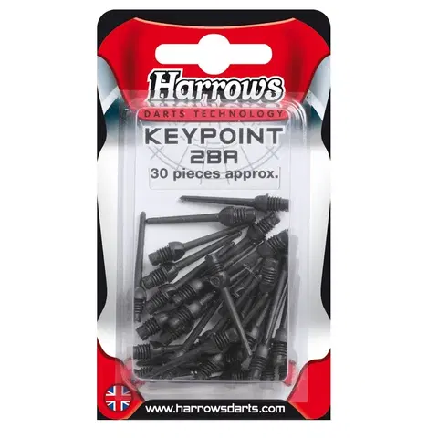 Hroty na šípky Hroty HARROWS Keypoint soft 2ba 30ks čierne