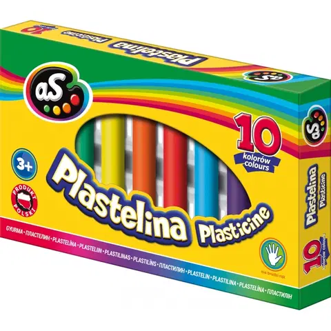 Hračky ASTRA - AS Školská plastelína 10 farieb, 303219002