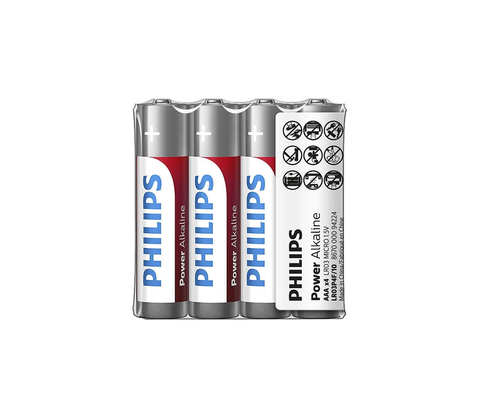 Predlžovacie káble Philips Philips LR03P4F/10 - 4 ks Alkalická batéria AAA POWER ALKALINE 1,5V 