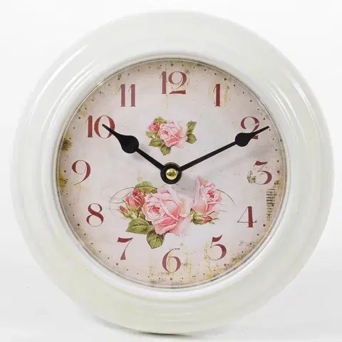 Hodiny Nástenné hodiny Flor0083, Ruže, 21cm