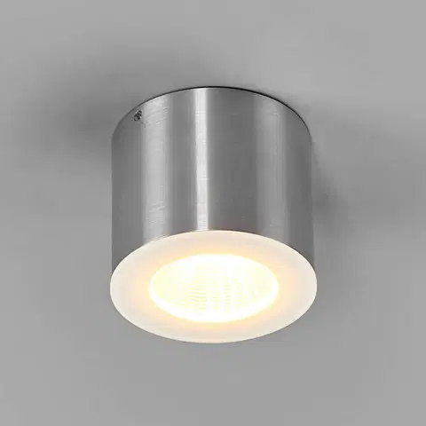 Stropné svietidlá Helestra Helestra Oso LED svietidlo okrúhle, hliník matný