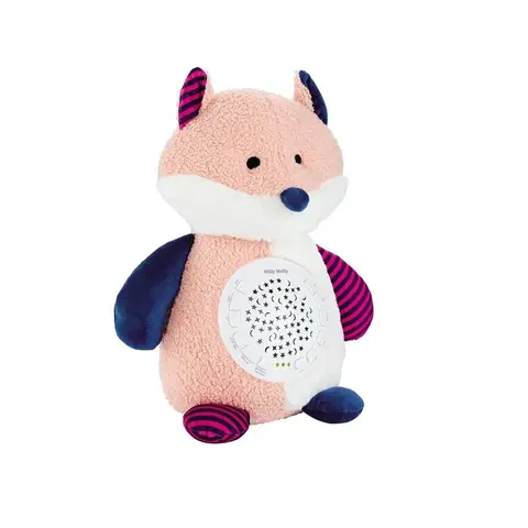 Hudobné hračky MILLY MALLY - Plyšový zaspávačik líška s projektorom