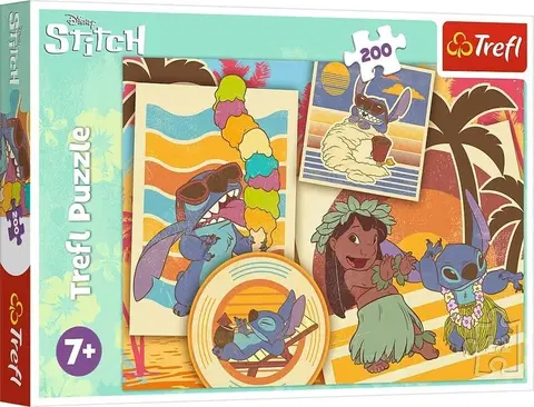 Hračky puzzle TREFL - Puzzle Lilo & Stitch: Hudobný svet 200 dielikov