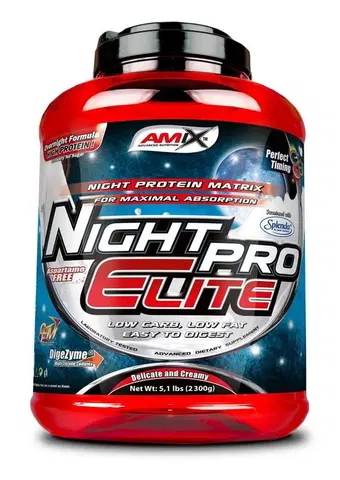 Nočné proteíny (Night) Night PRO Elite - Amix 2300 g Jahoda