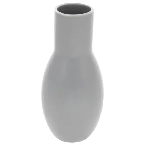 Vázy keramické Keramická váza Belly, 9 x 21 x 9 cm, sivá