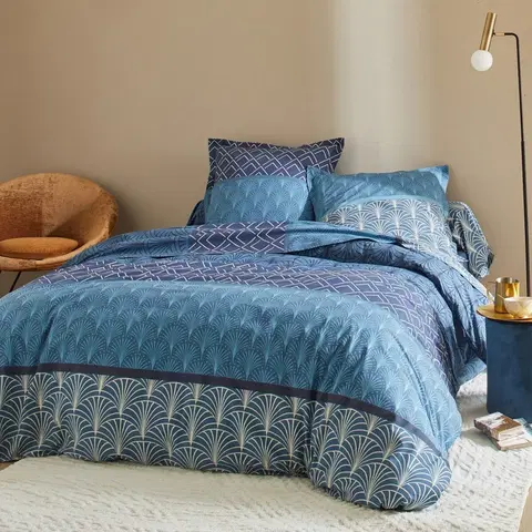 Bavlnené Bavlnená posteľná bielizeň Eddy s grafickým dizajnom