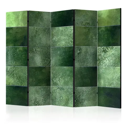 Paravány Paraván Green Puzzle Dekorhome 225x172 cm (5-dielny)
