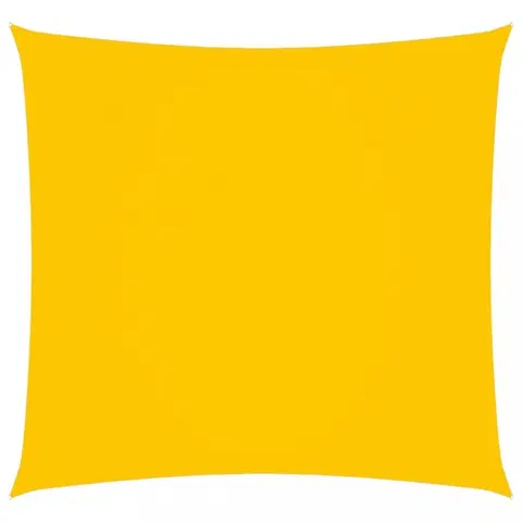 Stínící textilie Tieniaca plachta štvorcová 7 x 7 m oxfordská látka Dekorhome Žltá