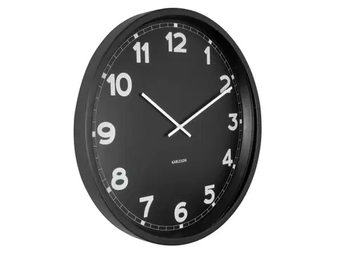 Hodiny Nástenné hodiny New Classic Karlsson KA5848, čierna 60cm 