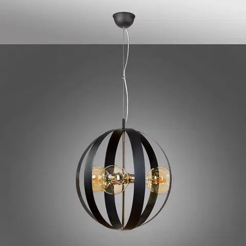 Moderné lampy do obývačky Luster Livia 6021Z-H02-06 Čierne zlato LW3