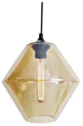 LED osvetlenie Závesná lampa BREMEN vrátane žiarovky Candellux Hnedá