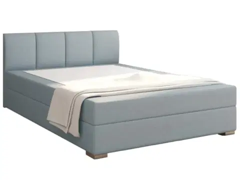 Postele KONDELA Riana Komfort 120 čalúnená jednolôžková posteľ mentolová