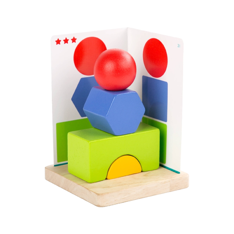 Drevené hračky LUCY & LEO - 293 Jednoduchá geometria - drevená hra