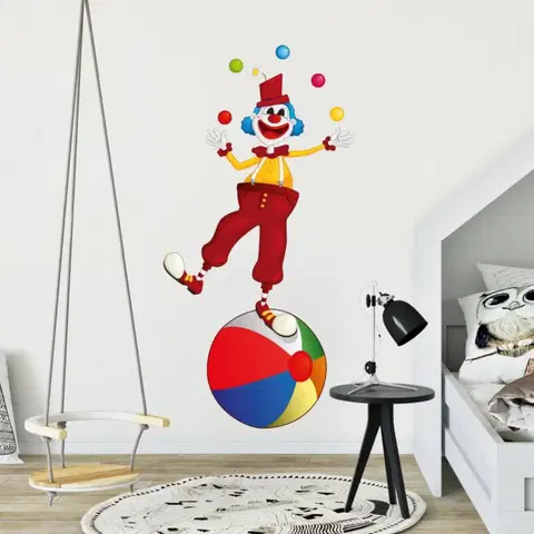 Nálepky na stenu Nálepka na stenu - Šťastný klaun