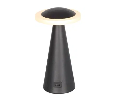 Lampy Prezent Luxera  - LED Stmievateľná stolná lampa USB konektor TAPER LED/7W/230V 