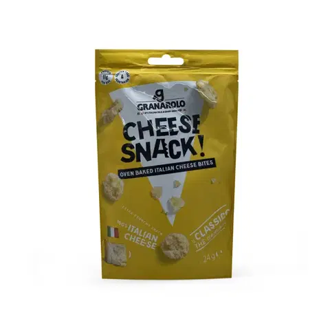 Proteínové čipsy a krekry Granarolo Sýrový snack 24g classico