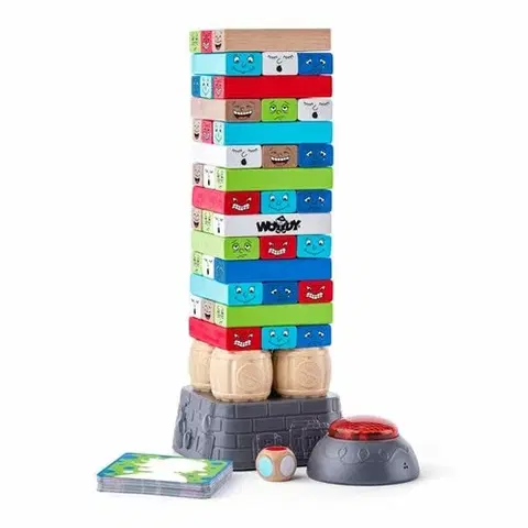 Drevené hračky Woody Elektronická hra s časovačom Veža, 10,5 x 29 cm