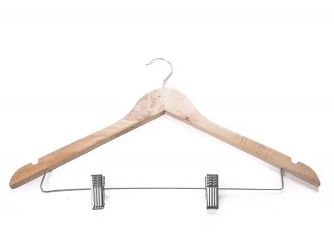 Šatníkové ramienka MAKRO - Vešiak drevený 3ks