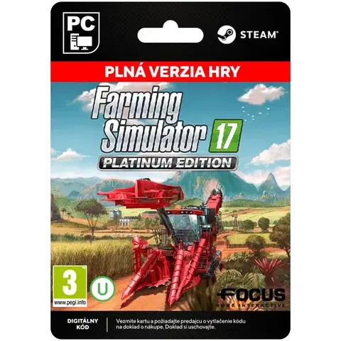 Hry na PC Farming Simulator 17 (Platinum Edition - Expansion) [Steam]
