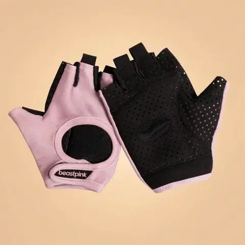 Rukavice na cvičenie BeastPink Dámske fitness rukavice Hyper Pink  XLXL