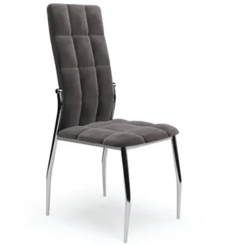 Čalúnené stoličky Stolička W153 šedá