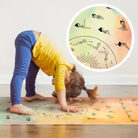 Podložky na cvičenie INSPIO podložka na cvičenie pre deti s cvikmi, ako cvičiť doma